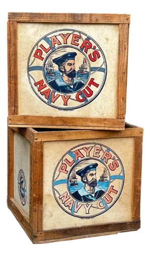 Navy Cut Square Tobacco Crate by John Players & Sons