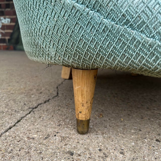 Mid-Century Clam Shell Slipper Chair For Sale - Image 10 of 11