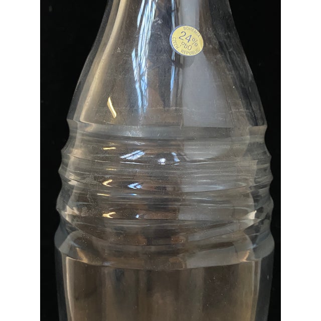 Vintage Clear Vase in Crystal, 1990s For Sale - Image 4 of 10