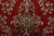 Red Kerman Rug 7’10” X 11’4” Red Wool Vintage Traditional Hand-Knotted Carpet For Sale - Image 8 of 15
