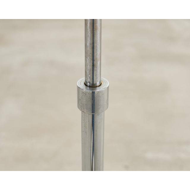 Mid 20th Century Koch & Lowy Omi Chromed Steel Adjustable Pharmacy Floor Lamp For Sale - Image 13 of 18