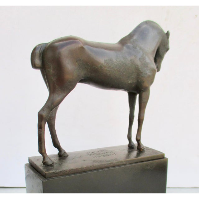 Horse Sculpture by Josef Humplik Dated 1913 For Sale - Image 4 of 9