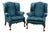 Antique Wing Back Lounge Chairs, 1920s, Set of 2 For Sale