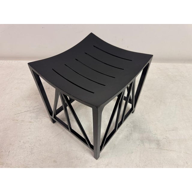 Black Black Thebes Style Stool, 1990s For Sale - Image 8 of 14