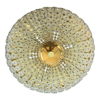 Emil Stejnar Floral Glass Flush Mount Sconce For Sale