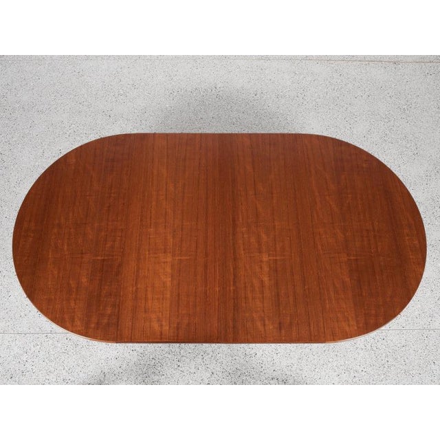 Wood Midcentury Modern Danish Round Teak Dining Table with Two Extensions, 1960s For Sale - Image 7 of 13