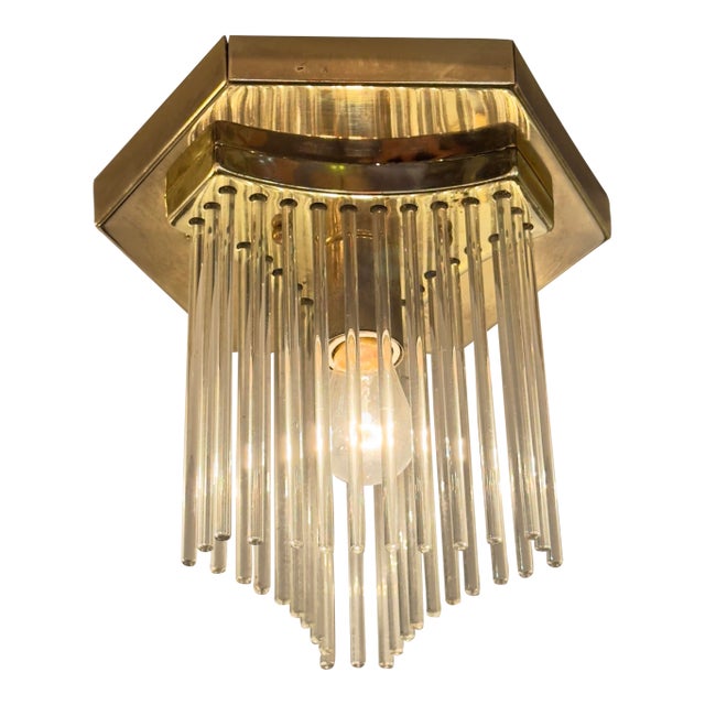 Italian Flushmount by Gaetano Sciolari Lightolier For Sale