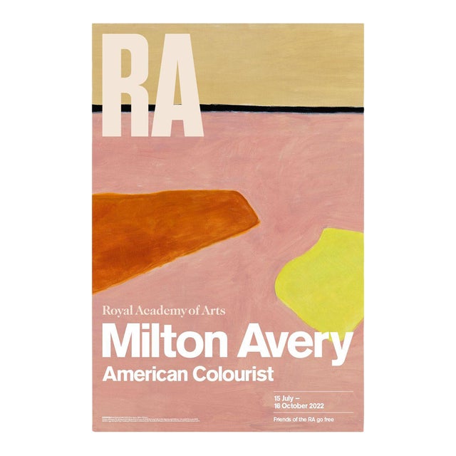 Milton Avery, "Beach Blankets" Royal Academy of Arts, London Poster,2022 For Sale
