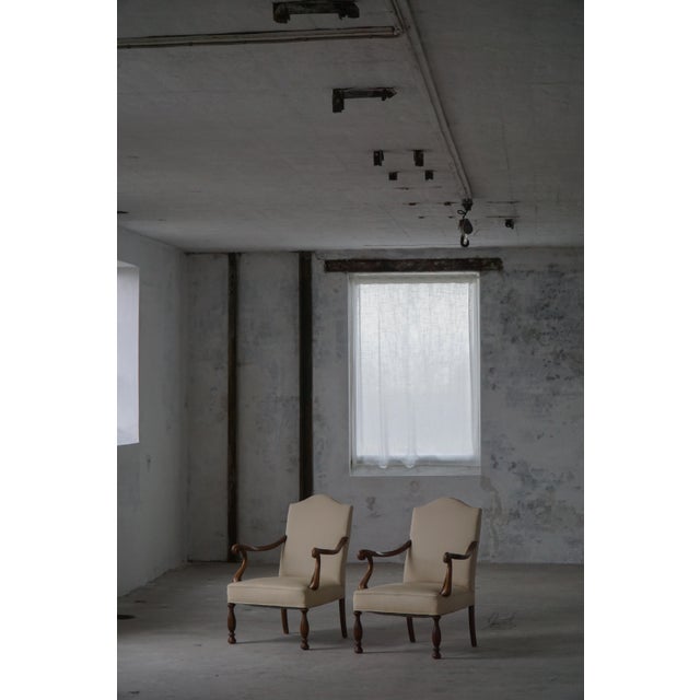 Early 20th Century Art Nouveau Danish Easy Chairs, 1920s, Set of 2 For Sale - Image 3 of 18