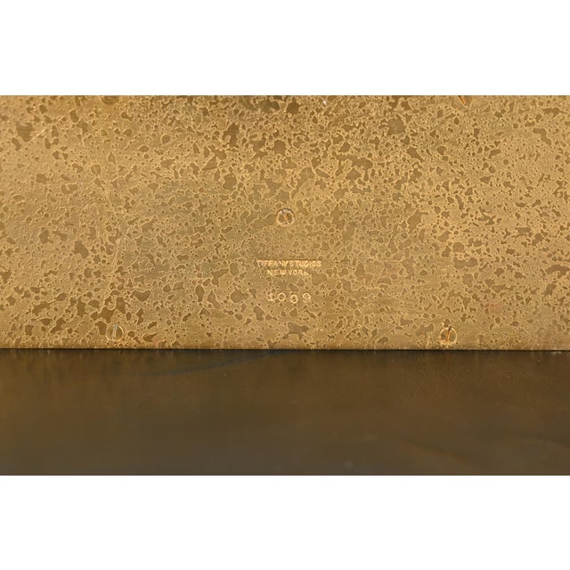 Tiffany Studios New York Zodiac Pattern Bronze Doré Letter Rack For Sale - Image 9 of 12