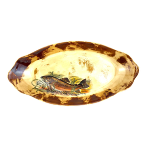Vintage Robert Gordon Australia “Trout” Hand-Painted Oval Ceramic Platter