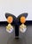 Bochic "Capri" Vintage Coral & Fancy Color Sapphire Earrings - 18K Gold & Silver, A Pair For Sale - Image 17 of 18