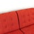 Vintage Space Age Modular or Sectional Curved Sofa in Red Fabric, Tatra Czechoslovakia 1970s, Set of 4 For Sale - Image 15 of 17