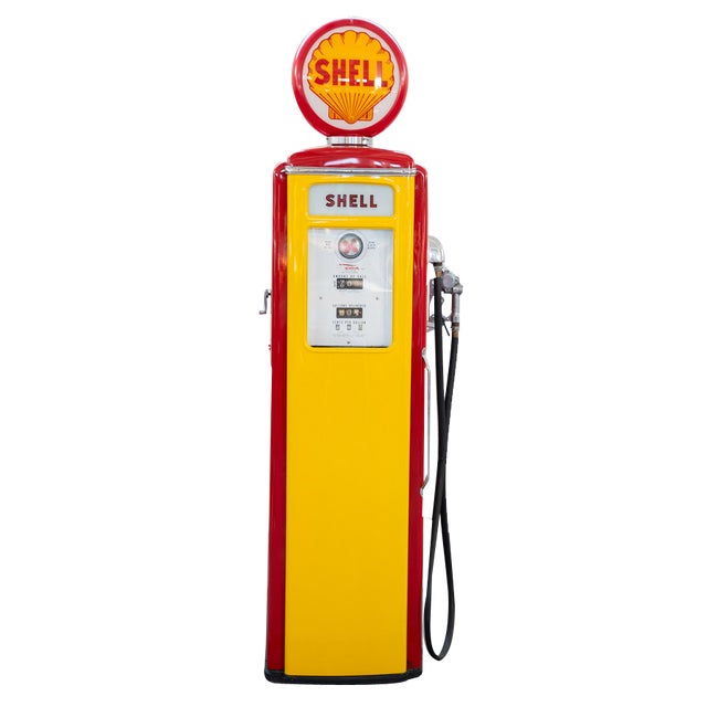 American Shell Petrol Station Pump, 1950s For Sale