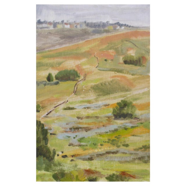 Christian Frederiksen, Nose Hill in the Rain, 2021, Oil on Panel For Sale