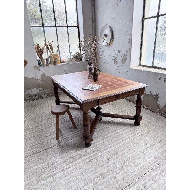 Louis XIV Oak Table, 1900s For Sale - Image 13 of 18