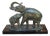 Signed Bronze Elephant with Cub For Sale