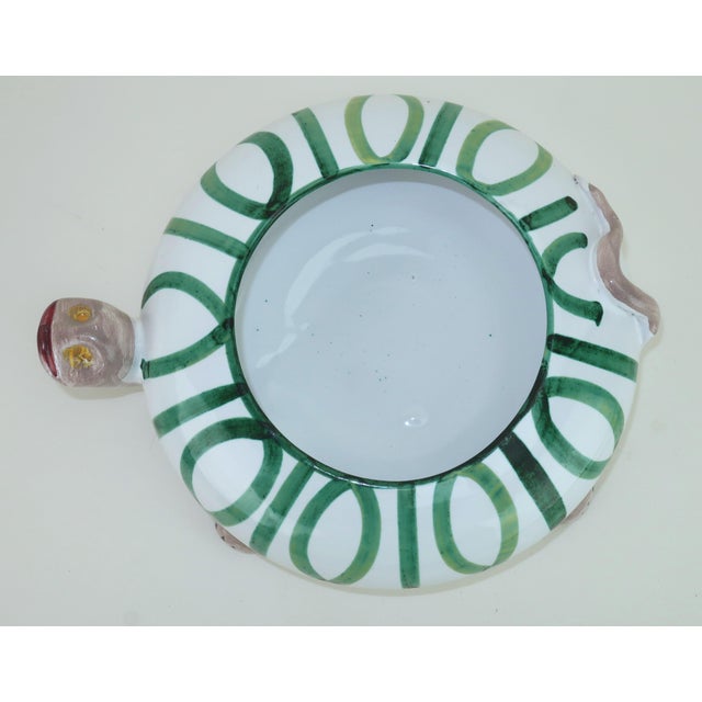 Kelly Green Italian Ceramic Turtle Covered Dish, 1960's For Sale - Image 8 of 12