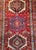 Antique Persian Heriz Karajeh Runner, Hand-Knotted Wool, Geometric Medallion Pattern, Red & Navy, 4x14 For Sale - Image 12 of 18