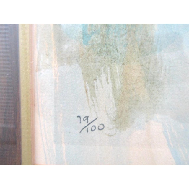 Wood 1970s Jonas Gerard Limited Edition Color Print Gouache Highlights Love Personified For Sale - Image 7 of 9