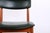 Black Danish Chairs in Teak, Black Skai and Brass by Sven Chrobat for Sax, 1960, Set of 4 For Sale - Image 8 of 18