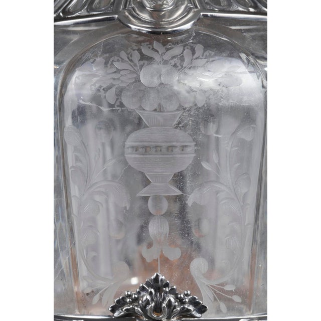 19th Century Ewers with Engraved Crystal and Silver Mounts, 1880, Set of 2 For Sale - Image 12 of 18