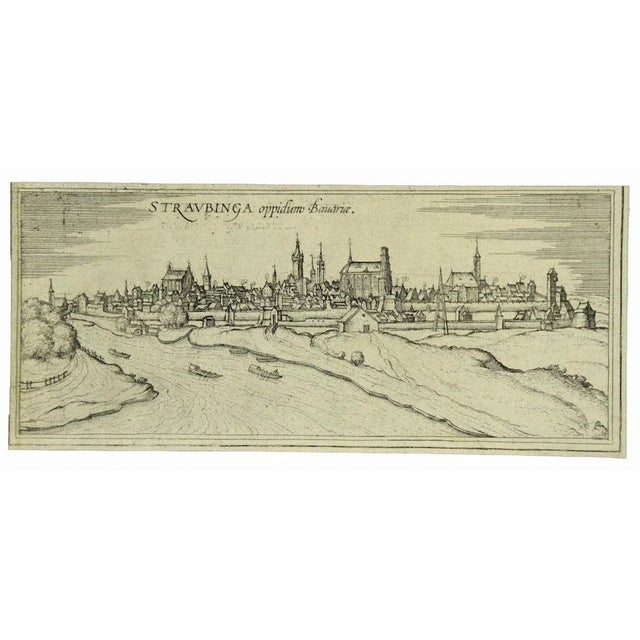 The View of Strubing (ancient nam: Stravbinca) is an original etching realized by George Braun and Franz Hogenberg, as...