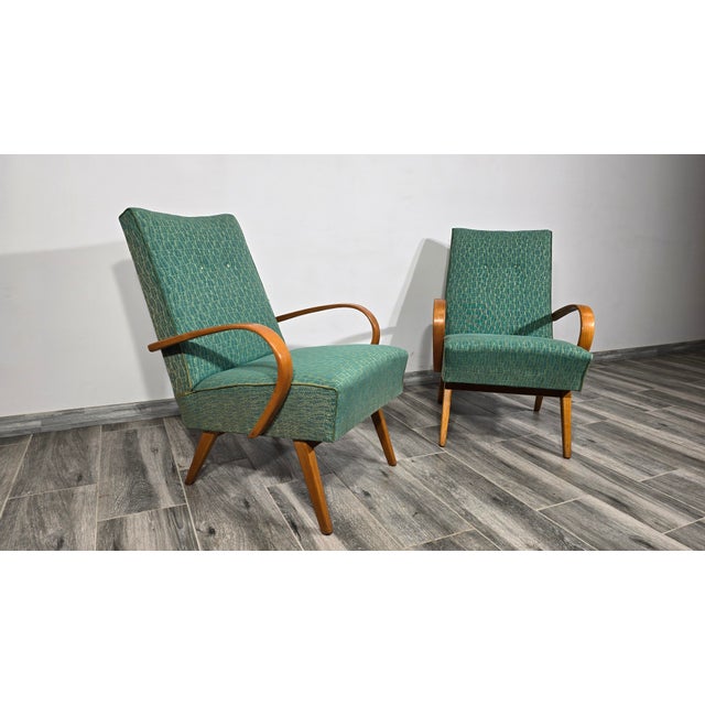 Vintage Armchairs by Jaroslav Smidek, 1960s, Set of 2 For Sale - Image 6 of 11