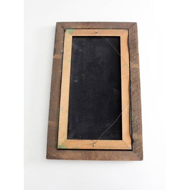 Mid 20th Century Vintage Velvet Painting With Wood Frame For Sale - Image 5 of 11