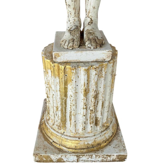 Monumental Egyptian Revival Giltwood Torchères, 19th Century, France For Sale - Image 4 of 14