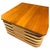 Mid-Century Modern 1940s Restored Mid-Century Stacked Rattan Cocktail Coffee Table W/ Mahogany Top For Sale - Image 3 of 5