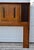 1970s Vtg. Lane Walnut & Rosewood Queen/Full Mid Century Modern Headboard For Sale - Image 5 of 13