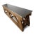 Stunning natural greystone slate matte polished top console table with sturdy reclaimed pine farm wood base. Hand...