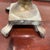 Metal Vintage Hollywood Regency Style Solid Brass Pineapple Urn With Paw Feet For Sale - Image 7 of 7