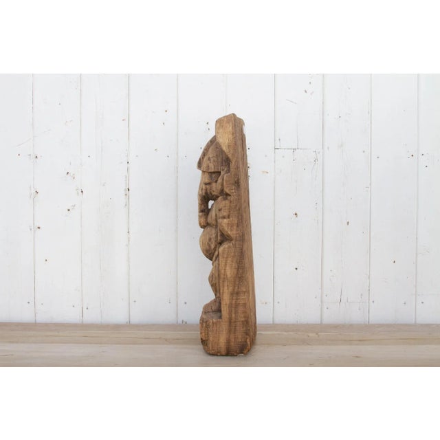 Brown Antique Nepalese Carved Ganesha For Sale - Image 8 of 10