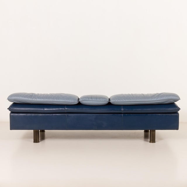 Vintage Italian Space Age Leather Sofa from Poltrona Frau, 1980s For Sale - Image 14 of 18