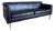 Black Leather and Chrome Theatre Sofa by DWR For Sale