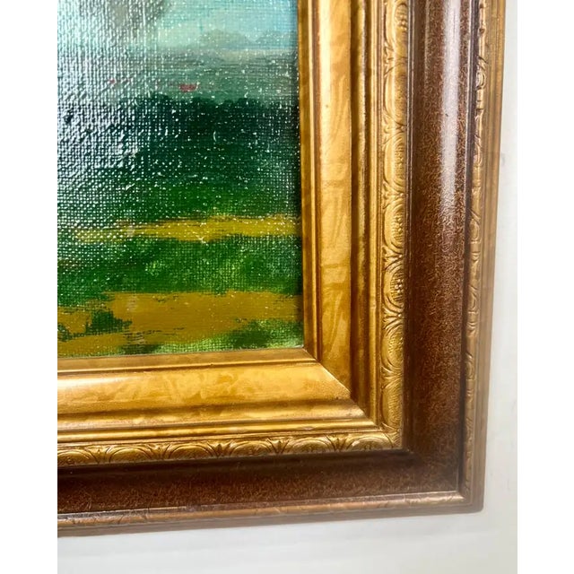 Alex Bloch Quiet Country Road Oil on Canvas Signed & Framed 2000' S For Sale - Image 11 of 16