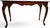 Late 20th Century Queen Anne Style Carved Shell Inlaid Banded Mahogany Console Sofa Table With Pad Feet For Sale - Image 15 of 18