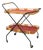 Mid-Century Czechoslovak Folding Bamboo Serving Trolley, 1960s For Sale
