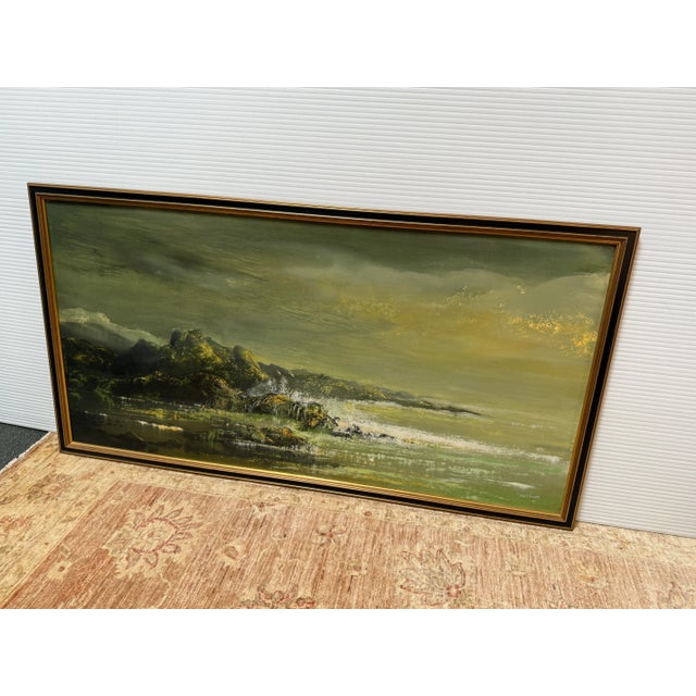 Impressionist Circa 1964 Nan S. Fowler Original Oil Painting on Masonite For Sale - Image 3 of 12