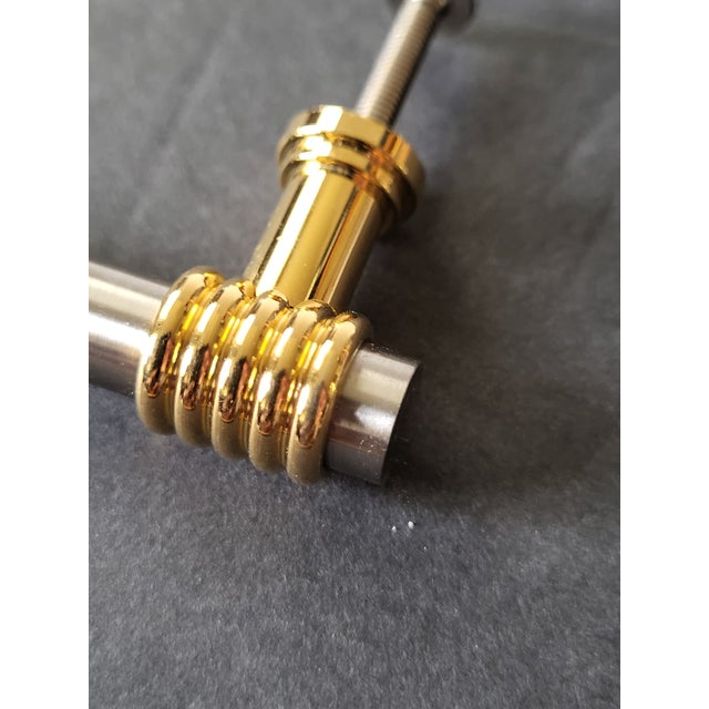1990s 1990s Gold & Silver Cabinet Drawer Pull For Sale - Image 5 of 9