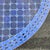 48" Handcrafted 2 Shades of Blues Moroccan Mosaic Table For Sale - Image 4 of 7