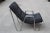 Minimalist Chrome Plated Tubular Metal and Black Fabric Lounge Chair, 1970s For Sale - Image 4 of 7