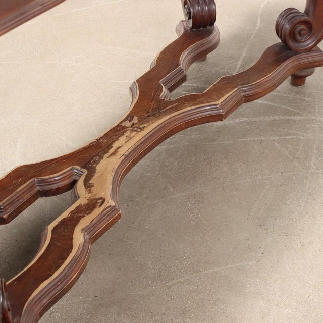 Wood Desk in Poplar and Walnut For Sale - Image 7 of 10