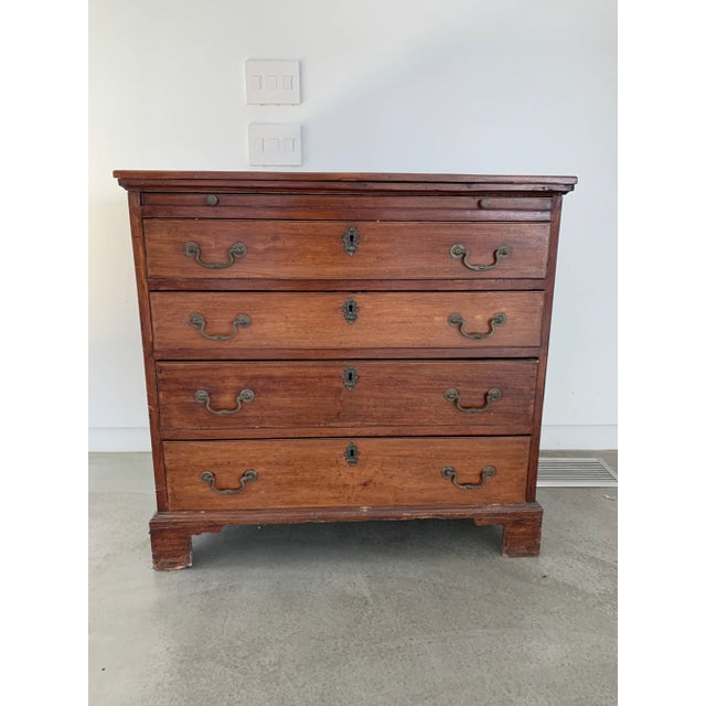 Wood Antique Early American Colonial Style Sideboard For Sale - Image 7 of 8