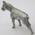 Silver Vintage Italian Handmade Genuine Silver Detailed Boxer Dog Large and Heavy Rare Solid Figurine For Sale - Image 8 of 11