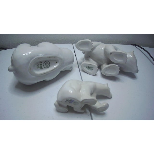 Mid-Century Modern Bing and Grondahl Copenhagen Polar Bear Family Set of 3 Super Rare For Sale - Image 3 of 6