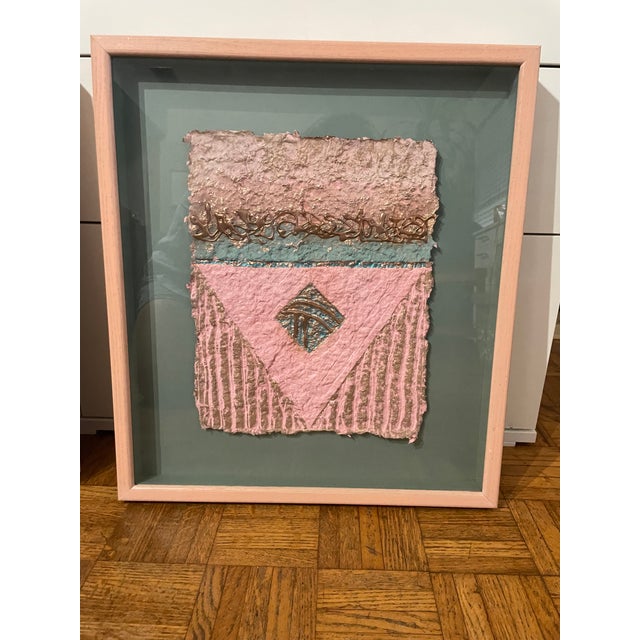 Offered here is an exceptional, sequentially matched diptych pair of original mixed-media abstract works titled "MOAS I"...