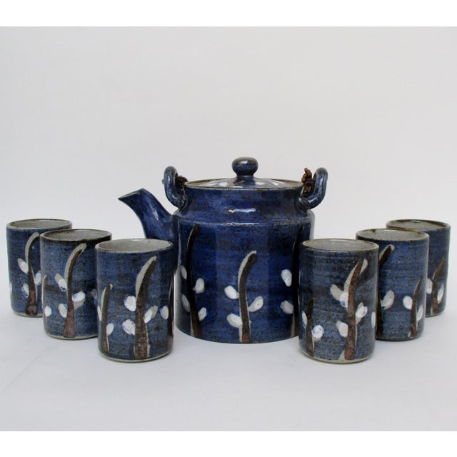 Japanese Earthenware Tea Set, 7 Pieces Chairish